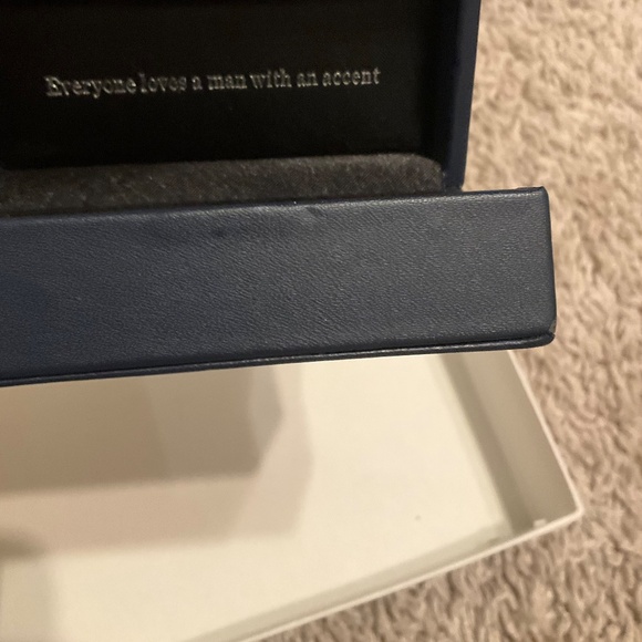 J.Crew Black onyx sterling silver rounded cuff links - Picture 3 of 5